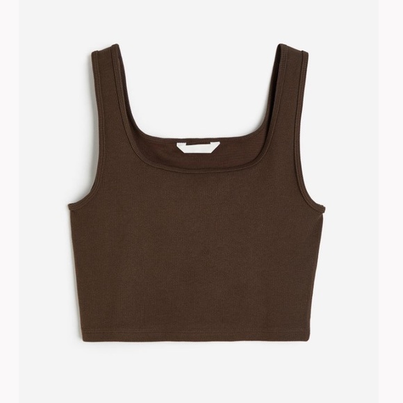 h & m • crop tank top - Picture 3 of 4